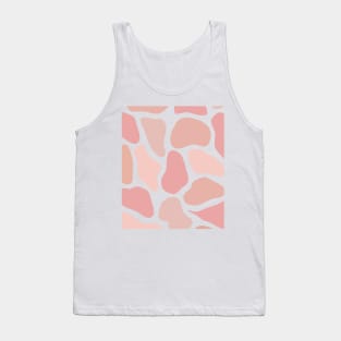 Neutral Stones  Abstract shapes WormTtoned Pattern Tank Top